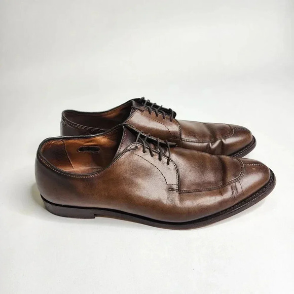Allen Edmonds Delray Split Toe Lace Up‎ Oxfords Vero Cuoio Super Prime Size 11 D